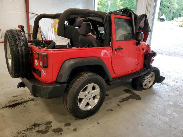 1C4AJWAGXDL633190 - 2013 JEEP WRANGLER SPORT RED photo 3