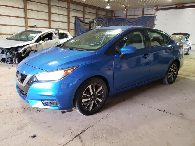 3N1CN8EV8ML861746 - 2021 NISSAN VERSA SV BLUE photo 1