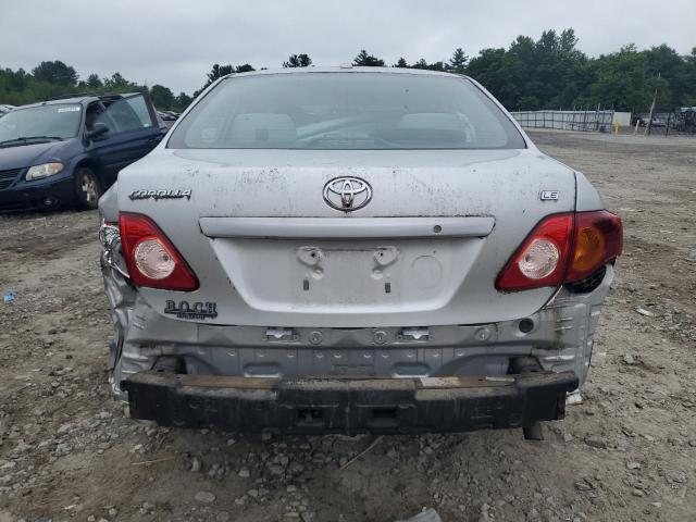 1NXBU4EE0AZ184192 - 2010 TOYOTA COROLLA LE BASE SILVER photo 6
