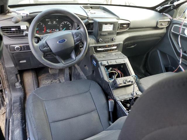 1FM5K8AB8LGC93183 - 2020 FORD EXPLORER POLICE INTERCEPTOR BLACK photo 8