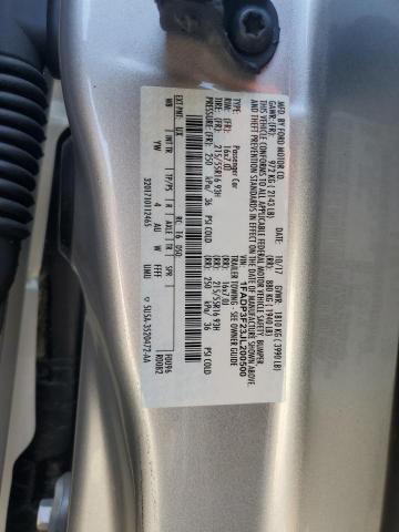 1FADP3F23JL200500 - 2018 FORD FOCUS SE SILVER photo 12