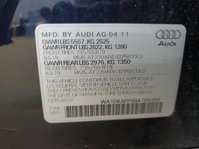 WA1DKAFP9BA104399 - 2011 AUDI Q5 PREMIUM PLUS BLUE photo 13