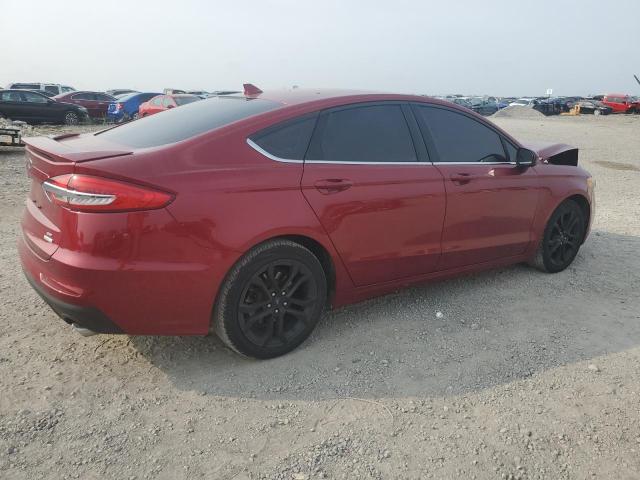 3FA6P0HD7KR111893 - 2019 FORD FUSION SE BURGUNDY photo 3