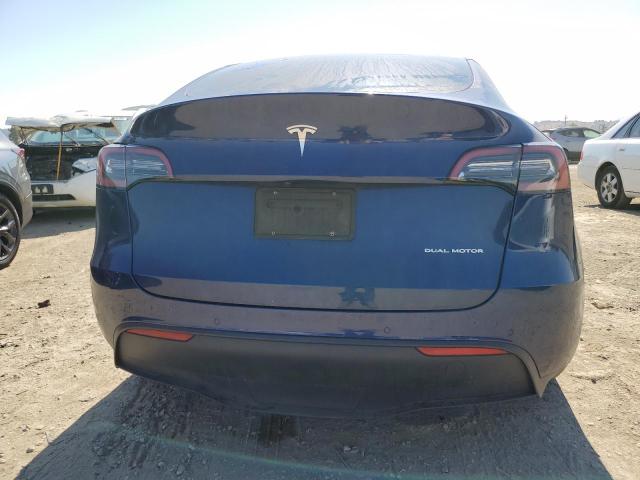 7SAYGAEE6NF573991 - 2022 TESLA MODEL Y BLUE photo 6