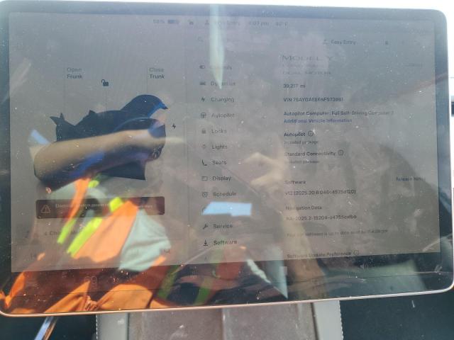 7SAYGAEE6NF573991 - 2022 TESLA MODEL Y BLUE photo 9