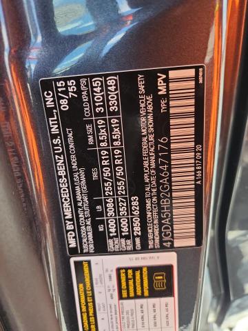 4JGDA5HB2GA647176 - 2016 MERCEDES-BENZ GLE 350 4MATIC GRAY photo 14