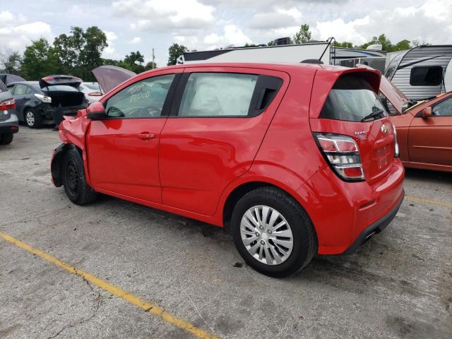 1G1JG6SB9K4108168 - 2019 CHEVROLET SONIC RED photo 2
