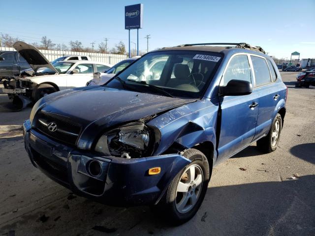 KM8JM12B06U349671 - 2006 HYUNDAI TUCSON GL BLUE photo 2