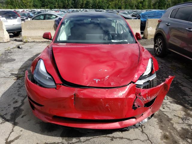 5YJ3E1EA5NF349010 - 2022 TESLA MODEL 3 RED photo 5