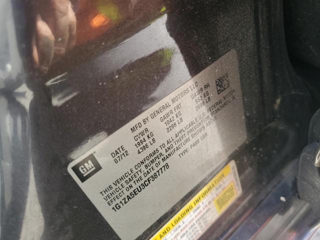 1G1ZA5EU3CF387778 - 2012 CHEVROLET MALIBU LS GRAY photo 12