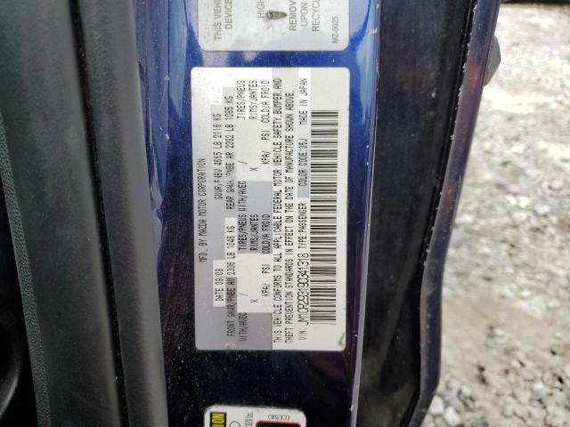 JM1CR293190341318 - 2009 MAZDA 5 BLUE photo 13