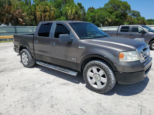 1FTPW12V88KC58021 - 2008 FORD F150 SUPERCREW GRAY photo 4