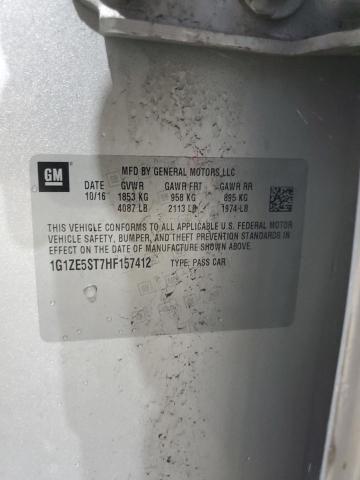 1G1ZE5ST7HF157412 - 2017 CHEVROLET MALIBU LT SILVER photo 12