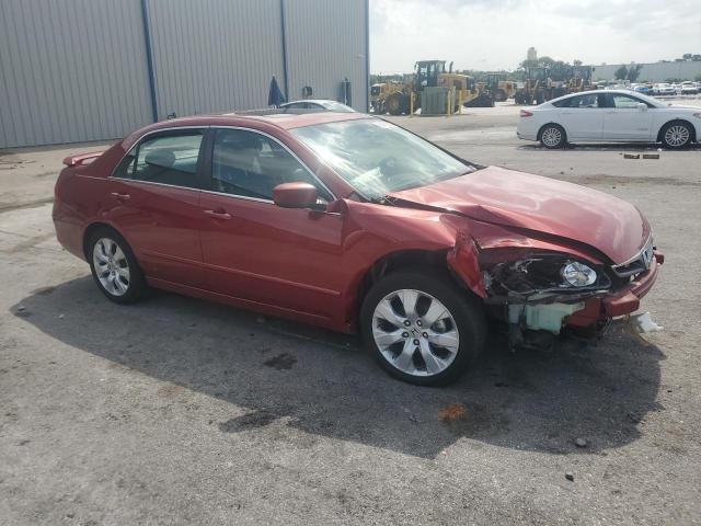 1HGCM66537A080939 - 2007 HONDA ACCORD EX RED photo 4