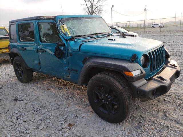 1C4HJXDG9LW327255 - 2020 JEEP WRANGLER U SPORT BLUE photo 4