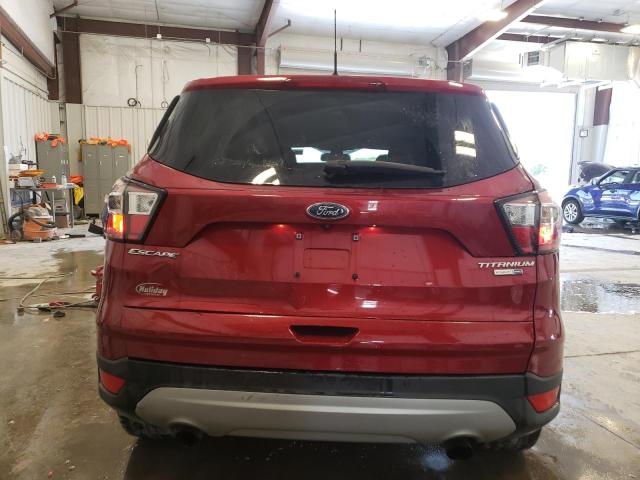 1FMCU9JD6HUE33829 - 2017 FORD ESCAPE TITANIUM RED photo 6