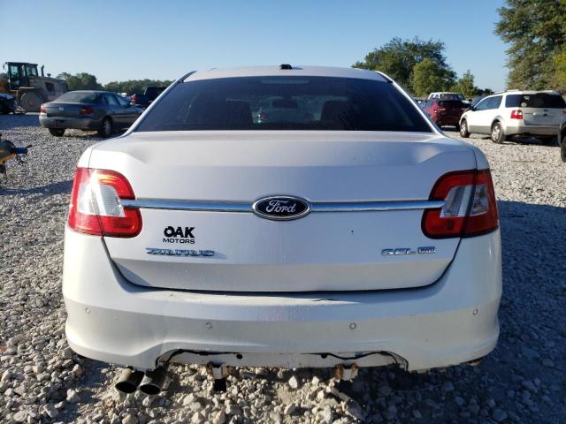 1FAHP2HW1BG142196 - 2011 FORD TAURUS SEL WHITE photo 6