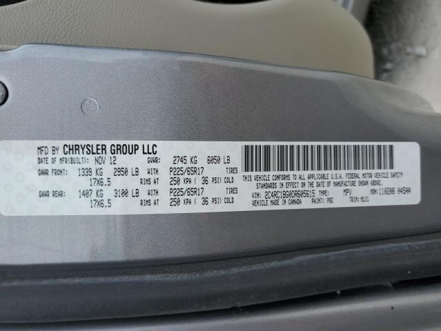 2C4RC1BG0DR605615 - 2013 CHRYSLER TOWN & COU TOURING 银色 照片 13