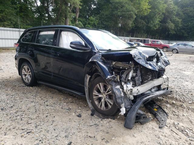 5TDKKRFHXES014867 - 2014 TOYOTA HIGHLANDER XLE BLACK photo 4