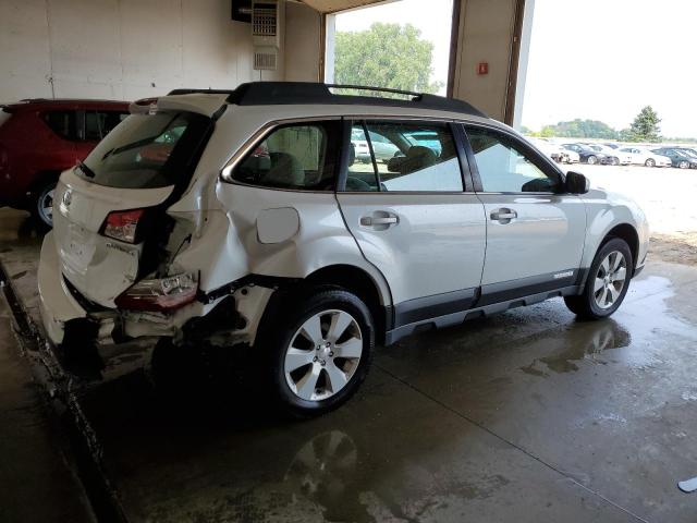 4S4BRCAC9C3232099 - 2012 SUBARU OUTBACK 2.5I WHITE photo 3