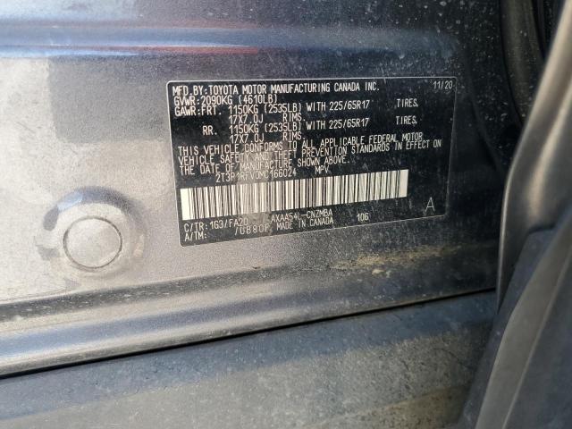 2T3P1RFV0MC166024 - 2021 TOYOTA RAV4 XLE CHARCOAL photo 13