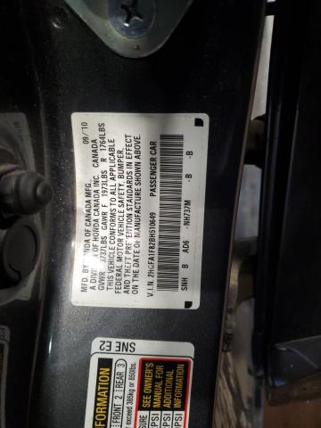 2HGFA1F82BH510649 - 2011 HONDA CIVIC EX GRAY photo 12