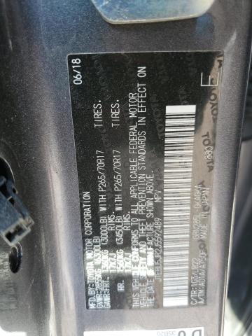 JTEBU5JR2J5592489 - 2018 TOYOTA 4RUNNER SR5/SR5 PREMIUM GRAY photo 13