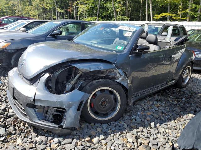 3VW8T7AT8FM806103 - 2015 VOLKSWAGEN BEETLE R-LINE GRAY photo 1