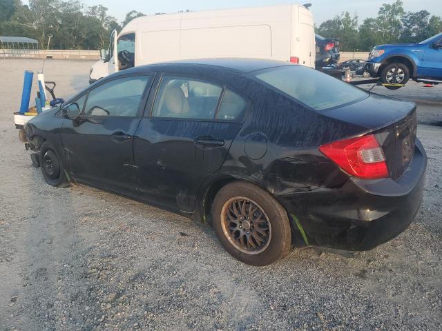 2HGFB2F56CH577958 - 2012 HONDA CIVIC LX BLACK photo 2