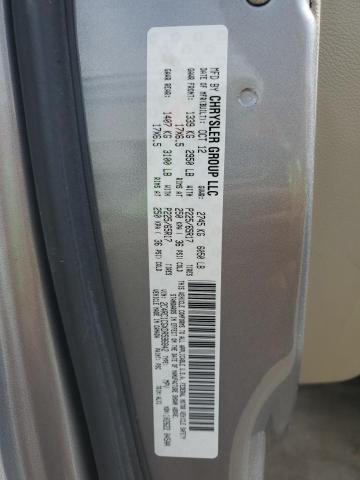 2C4RC1CGXDR596842 - 2013 CHRYSLER TOWN & COU TOURING L SILVER photo 13