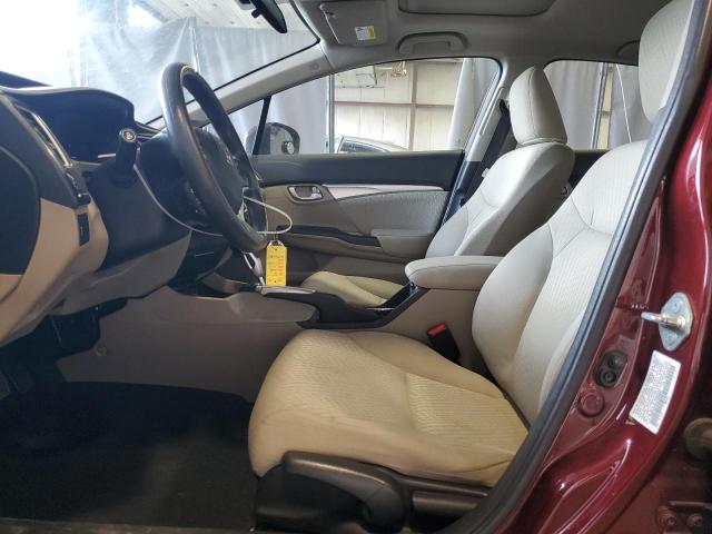 19XFB2F84EE264897 - 2014 HONDA CIVIC EX BURGUNDY photo 7