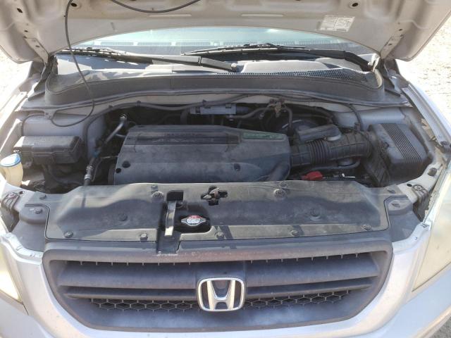 2HKYF18614H576351 - 2004 HONDA PILOT EXL SILVER photo 11