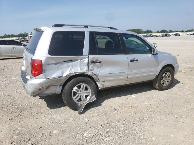 2HKYF18614H576351 - 2004 HONDA PILOT EXL SILVER photo 3