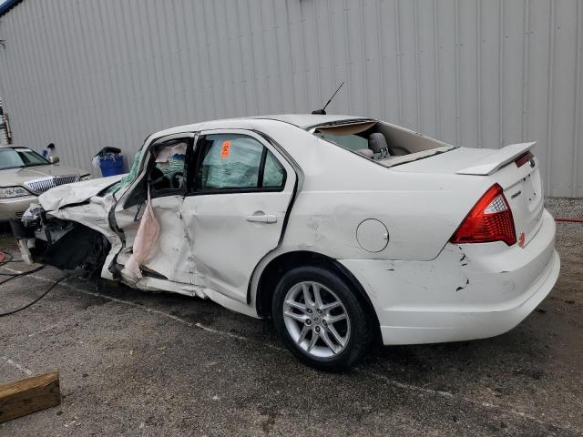 3FAHP0GA5CR406721 - 2012 FORD FUSION S WHITE photo 2