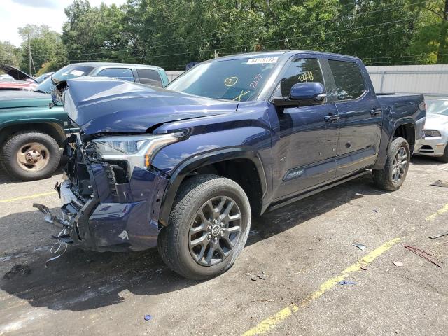 5TFNA5DB6NX009747 - 2022 TOYOTA TUNDRA CREWMAX PLATINUM BLUE photo 1