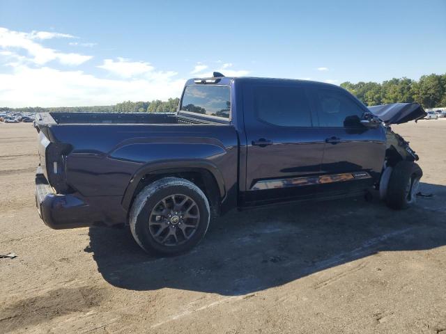 5TFNA5DB6NX009747 - 2022 TOYOTA TUNDRA CREWMAX PLATINUM Blau Foto 3