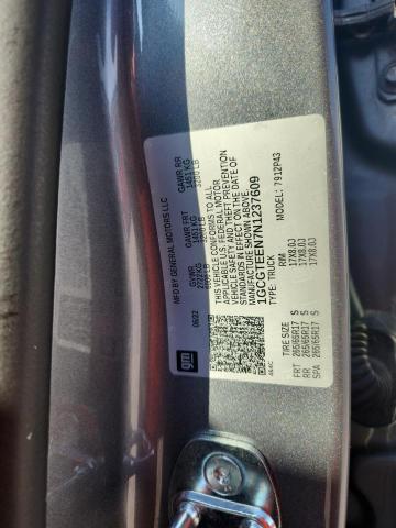 1GCGTEEN7N1237609 - 2022 CHEVROLET COLORADO ZR2 GRAY photo 12