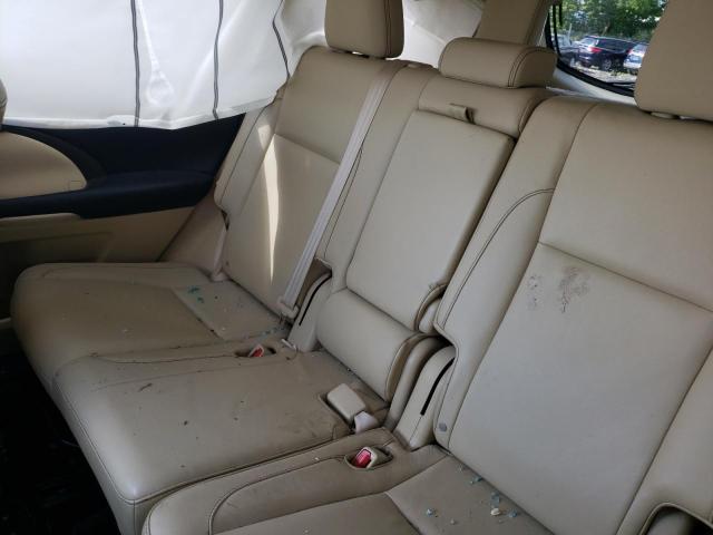 5TDJKRFH1GS279143 - 2016 TOYOTA HIGHLANDER XLE WHITE photo 10