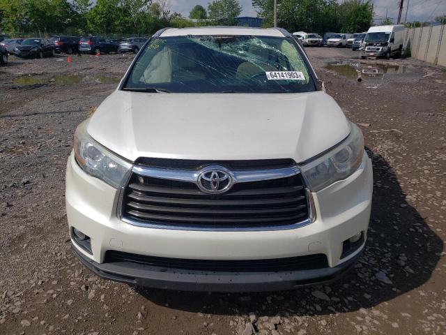 5TDJKRFH1GS279143 - 2016 TOYOTA HIGHLANDER XLE WHITE photo 5