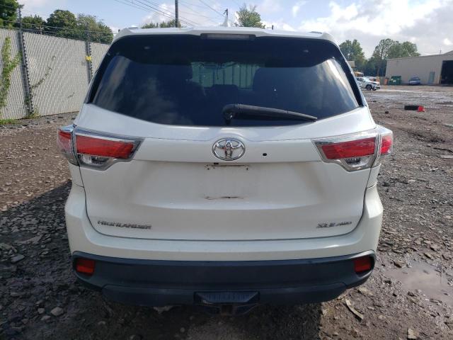 5TDJKRFH1GS279143 - 2016 TOYOTA HIGHLANDER XLE WHITE photo 6