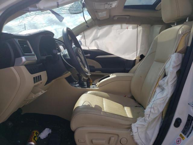 5TDJKRFH1GS279143 - 2016 TOYOTA HIGHLANDER XLE WHITE photo 7