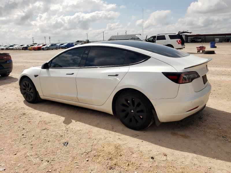 5YJ3E1EA8MF985564 - 2021 TESLA MODEL 3 WHITE photo 2