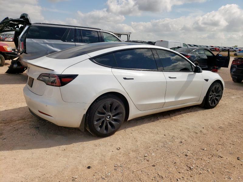 5YJ3E1EA8MF985564 - 2021 TESLA MODEL 3 WHITE photo 3