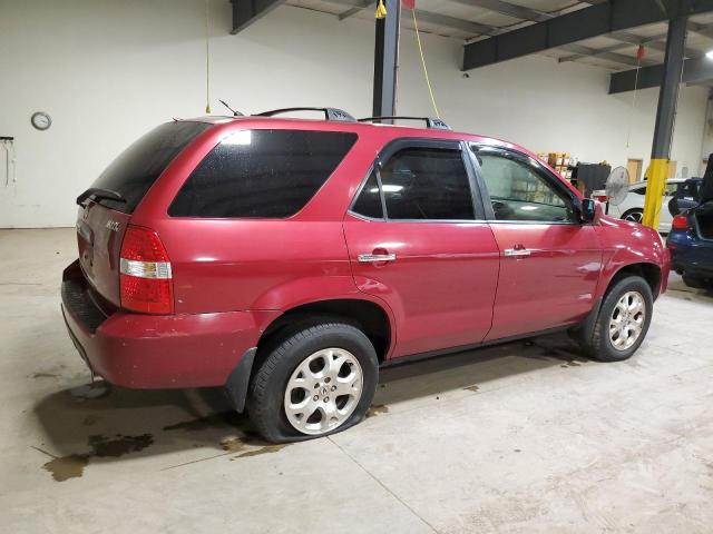 2HNYD186X2H505056 - 2002 ACURA MDX TOURING RED photo 3