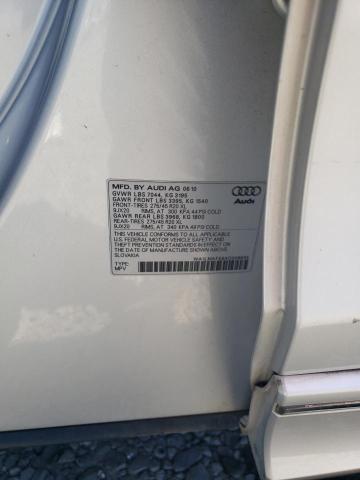 WA1LMAFE6AD008635 - 2010 AUDI Q7 PREMIUM PLUS Сріблястий фото 12