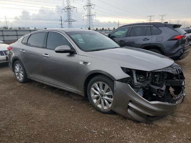 5XXGU4L36HG164444 - 2017 KIA OPTIMA EX GRAY photo 4
