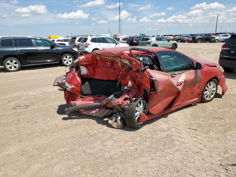 1NXBU4EE4AZ242210 - 2010 TOYOTA COROLLA BASE RED photo 3