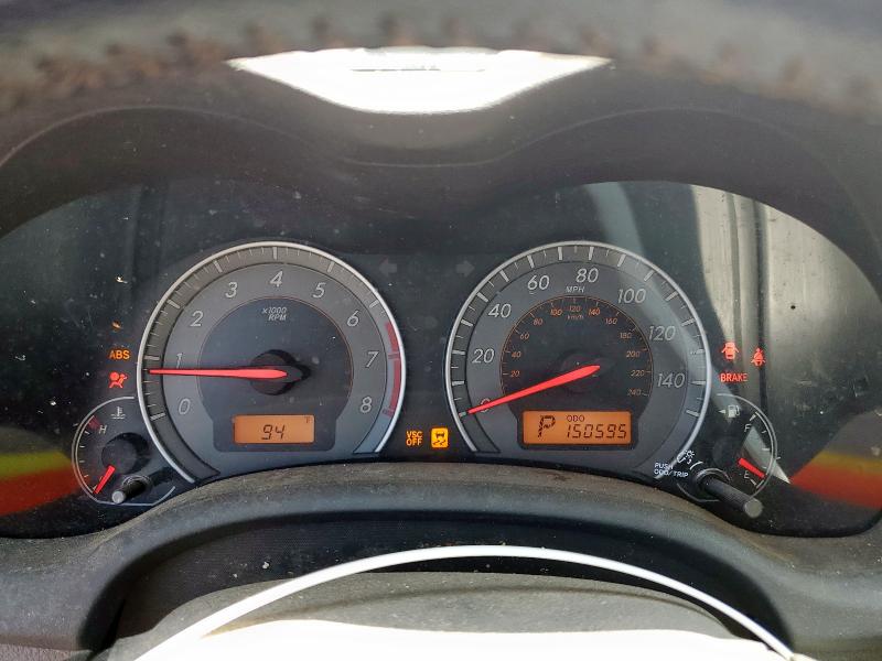 1NXBU4EE4AZ242210 - 2010 TOYOTA COROLLA BASE RED photo 9