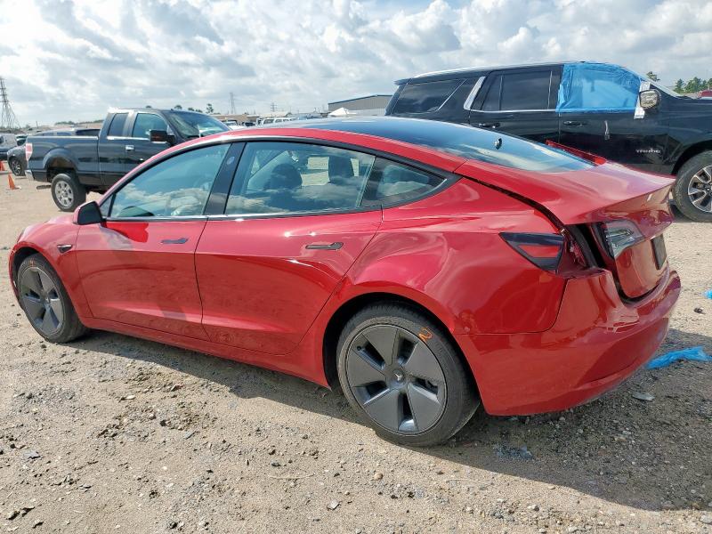 5YJ3E1EA1PF693369 - 2023 TESLA MODEL 3 RED photo 2