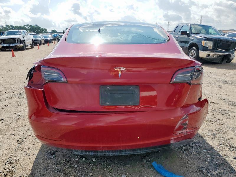 5YJ3E1EA1PF693369 - 2023 TESLA MODEL 3 RED photo 6